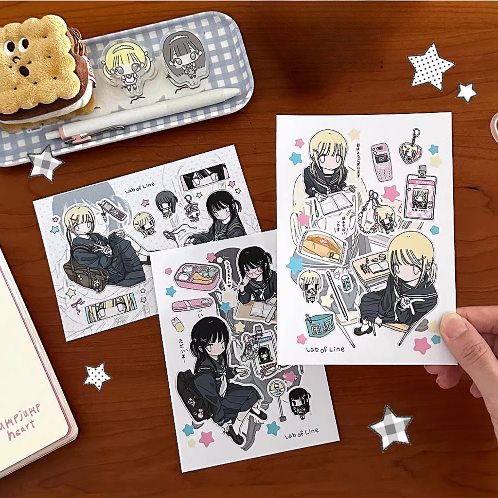 LAB OF LINE - UNIFORM GIRL STICKER SHEET