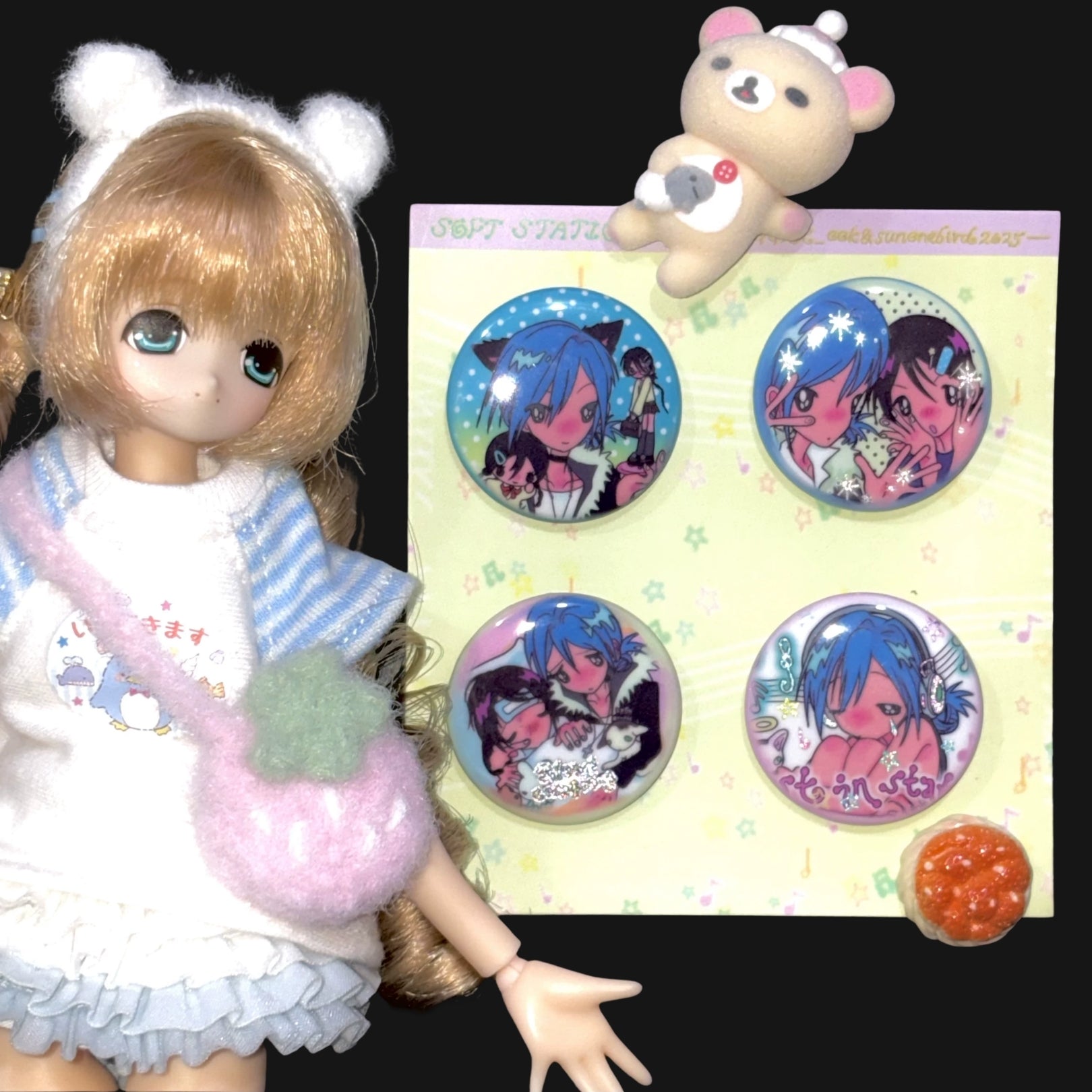 SUNONEBIRD - SOFT STATIC BADGE SET