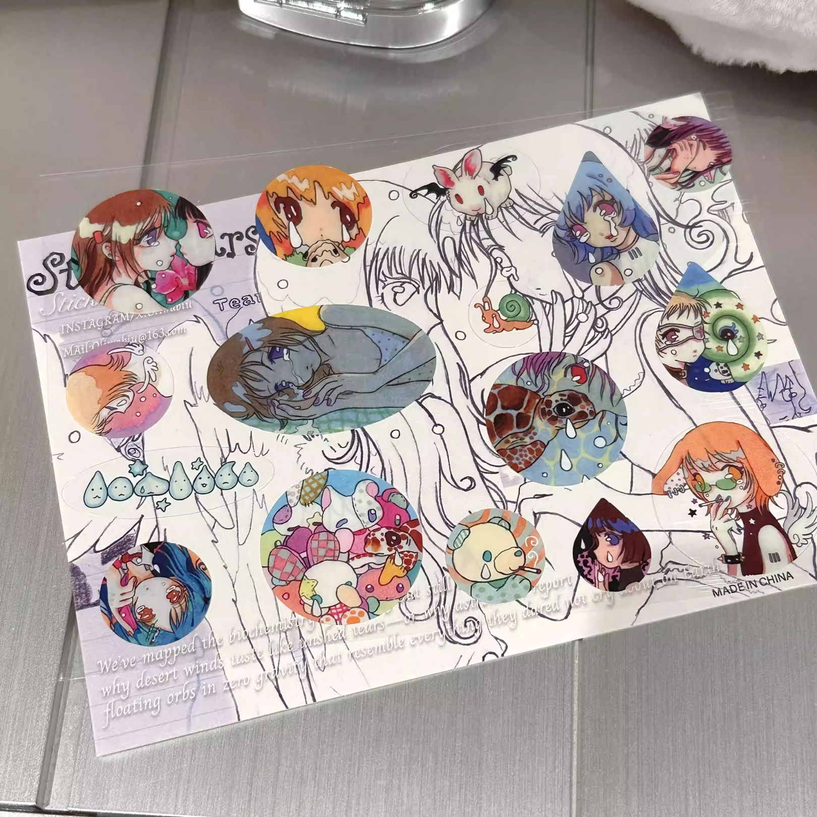 OLIWA - DIGITAL TEARS STICKER SHEET