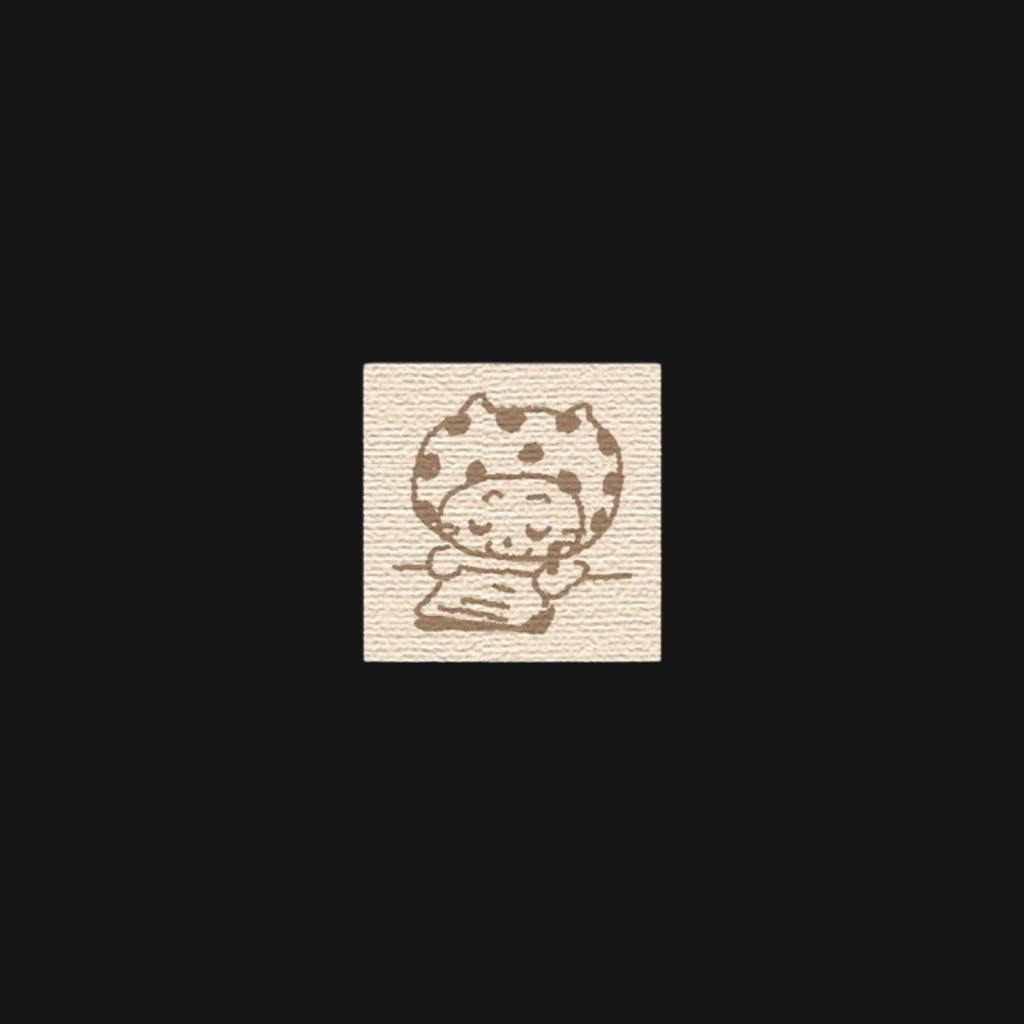 NIO BIUM - POLKA DOTS CAT WOOD STAMPS