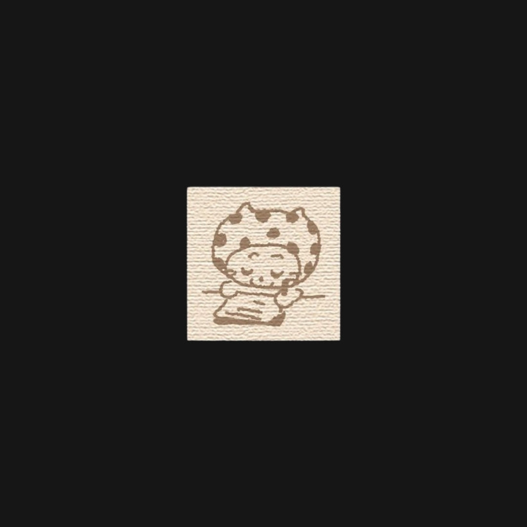 NIO BIUM - POLKA DOTS CAT WOOD STAMPS