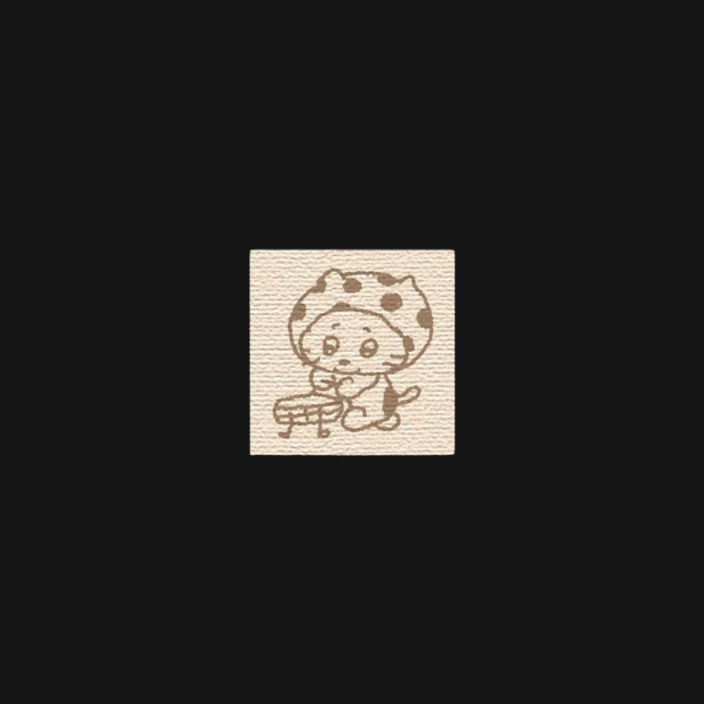 NIO BIUM - POLKA DOTS CAT WOOD STAMPS