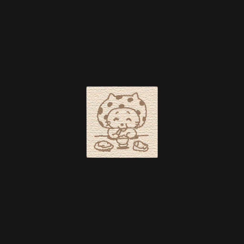 NIO BIUM - POLKA DOTS CAT WOOD STAMPS