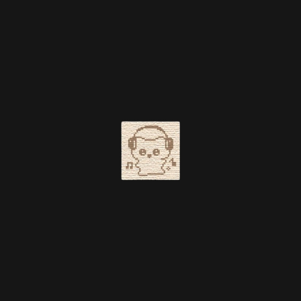 NIO BIUM - POLKA DOTS CAT WOOD STAMPS