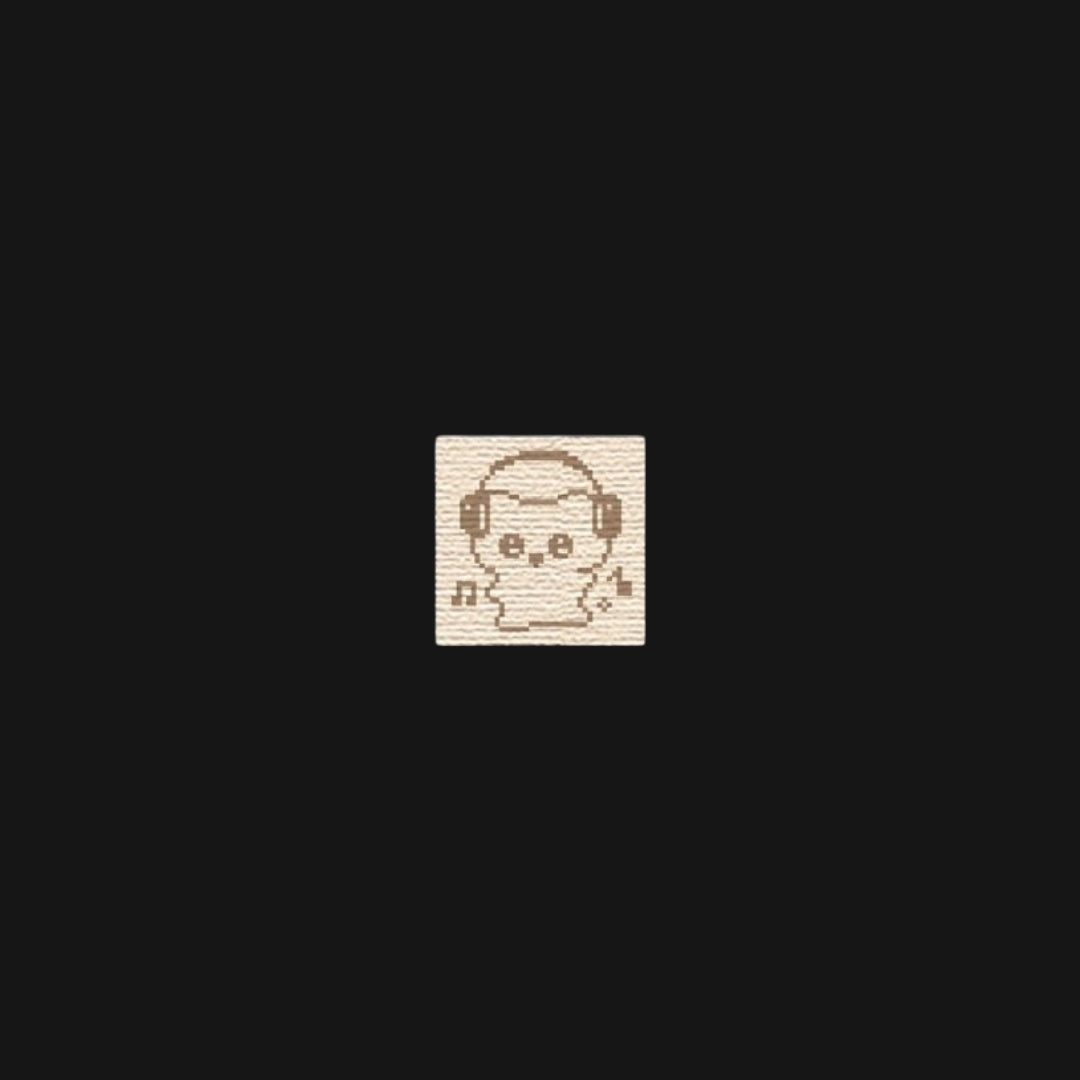 NIO BIUM - POLKA DOTS CAT WOOD STAMPS