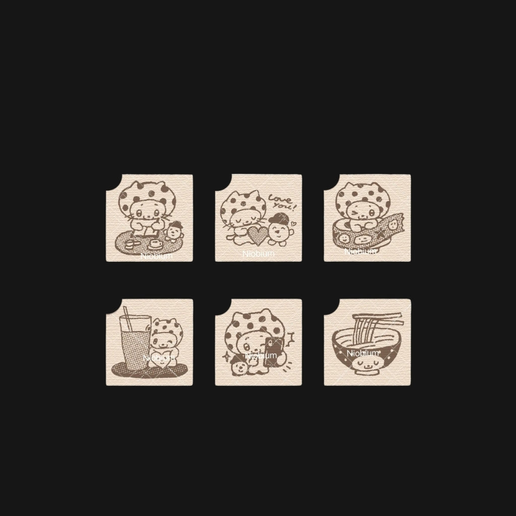 NIO BIUM - MOMENTS OF LIFE WOOD STAMPS
