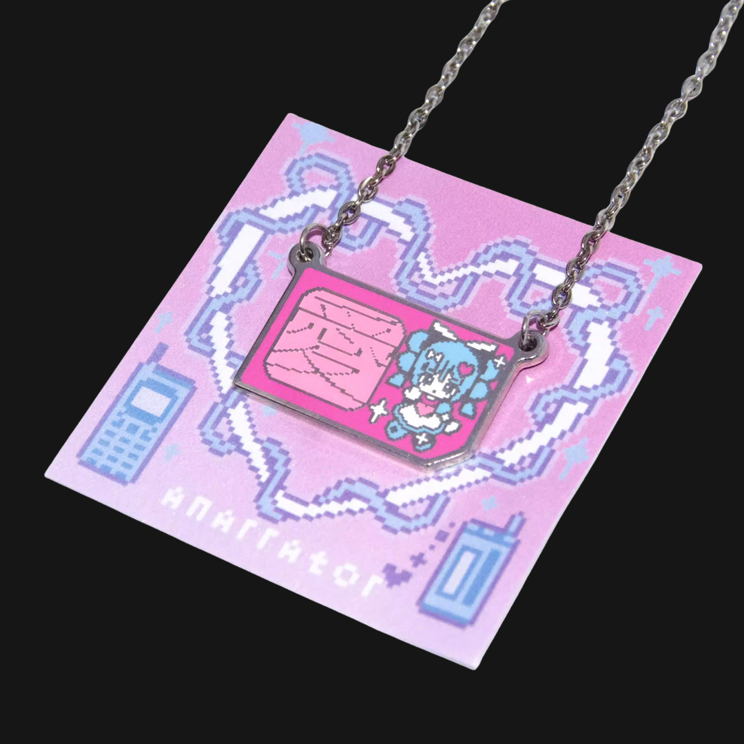 ANARRATOR - Love Sim Card Necklace