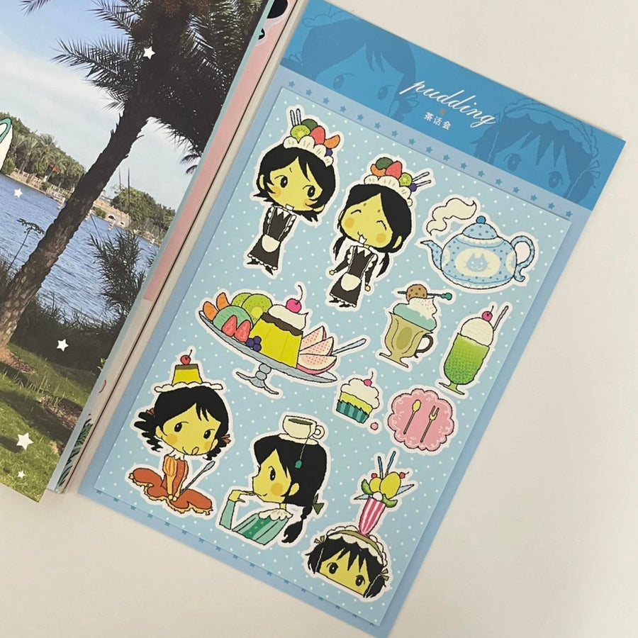 FLUFFY FLUFFY - TEA TIME STICKER SHEET