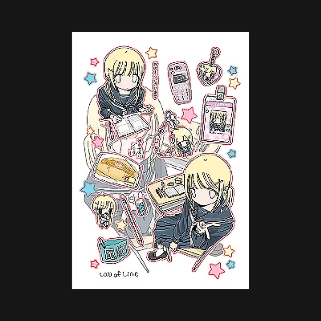 LAB OF LINE - UNIFORM GIRL STICKER SHEET