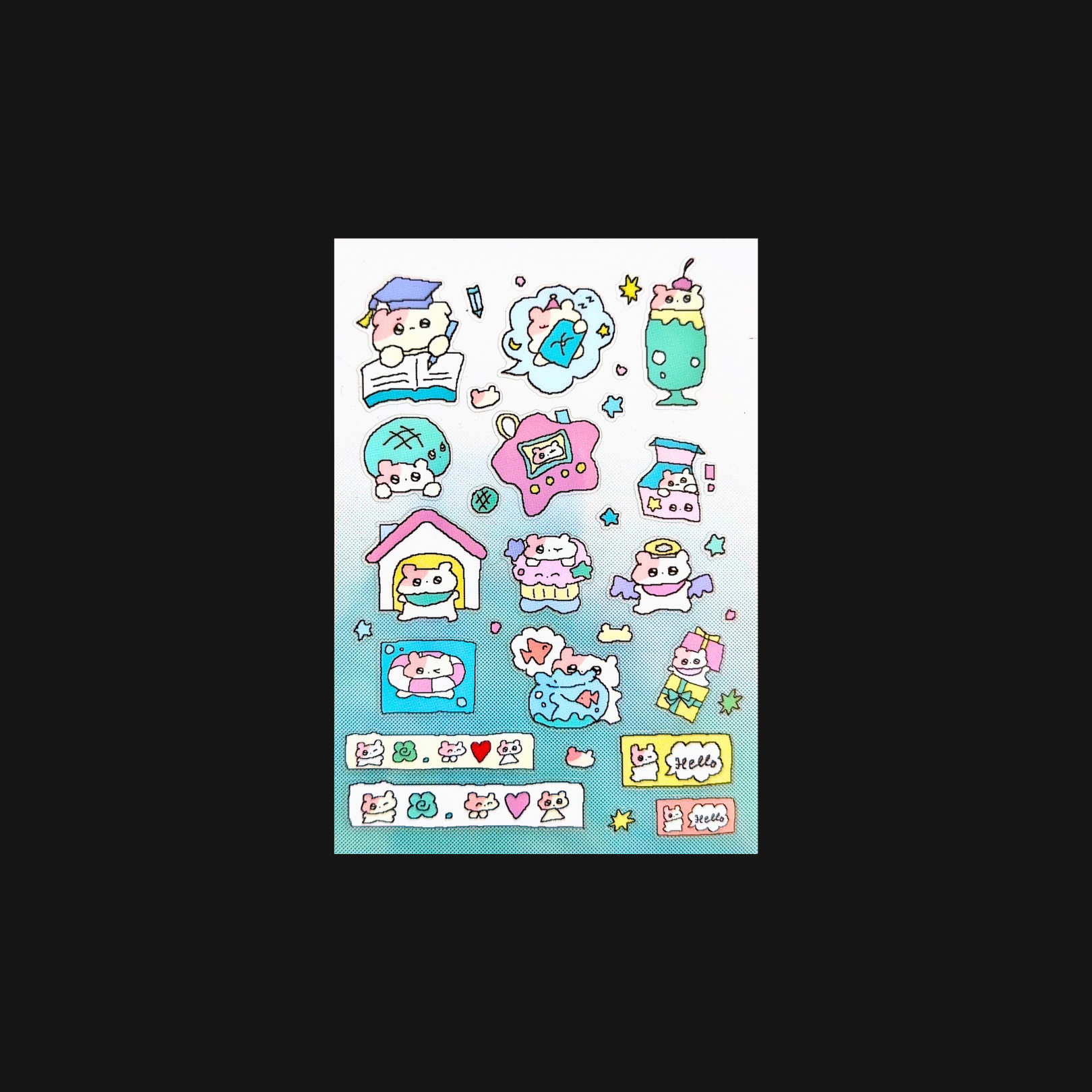 Creamhoney - I Love Hamster Sticker Sheet
