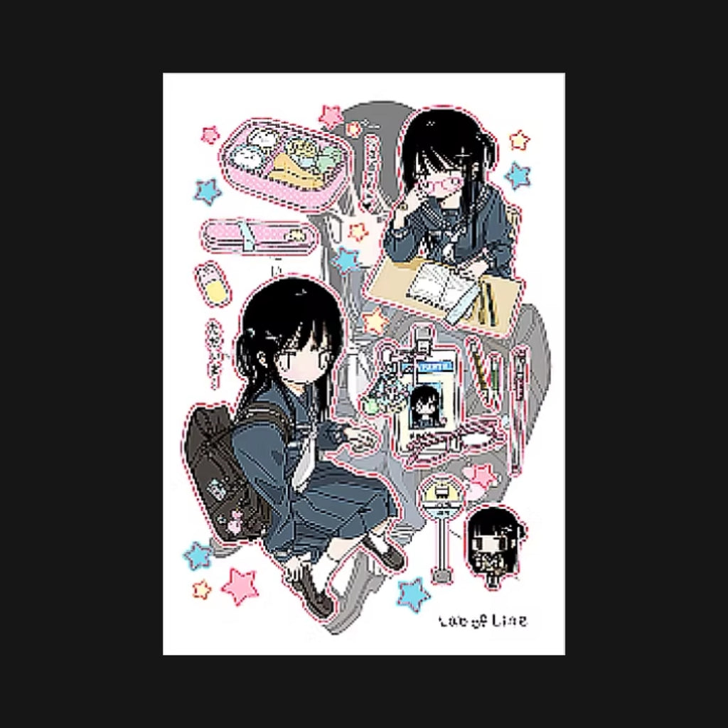 LAB OF LINE - UNIFORM GIRL STICKER SHEET
