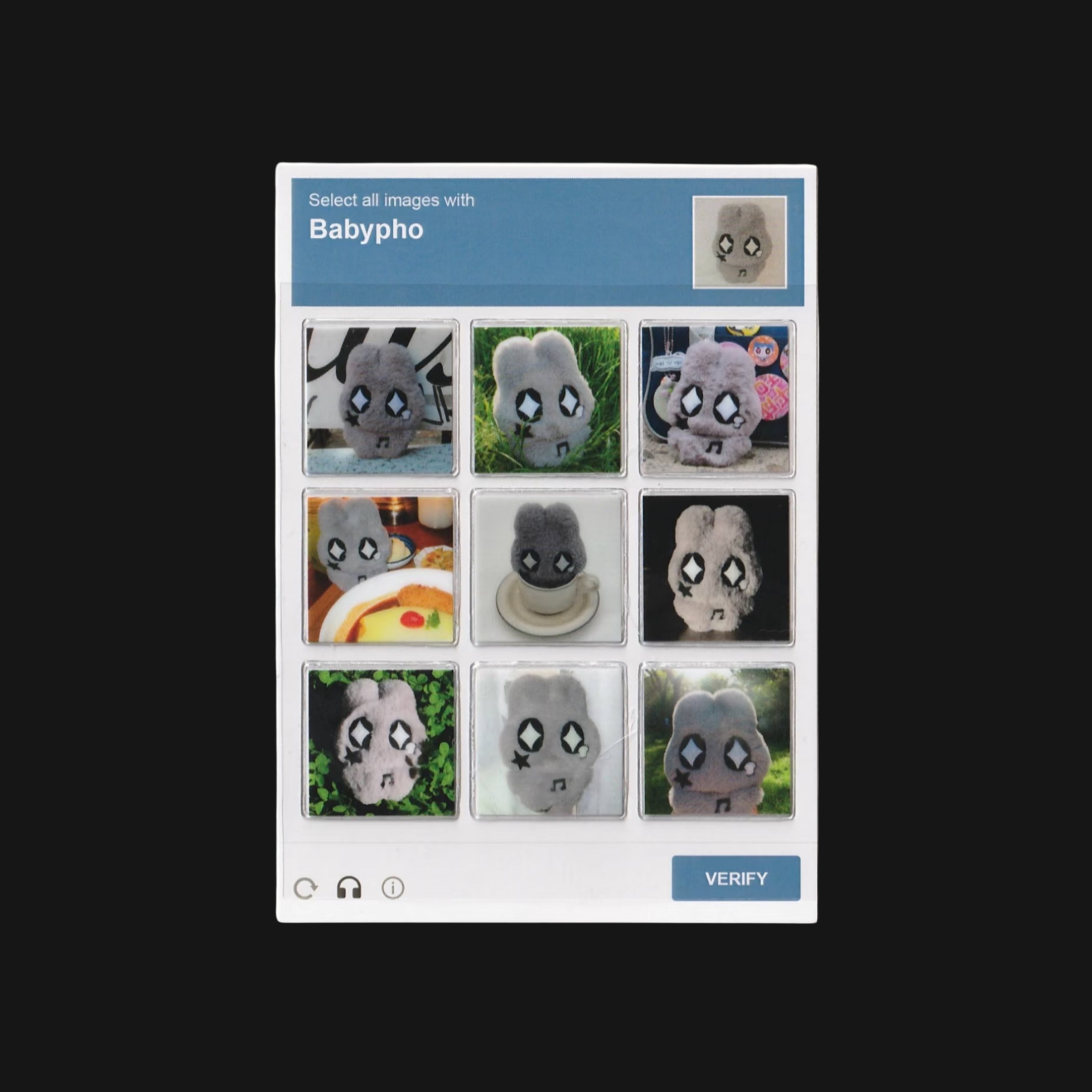 Meiting - Babypho Captcha Puffy Sticker Sheet
