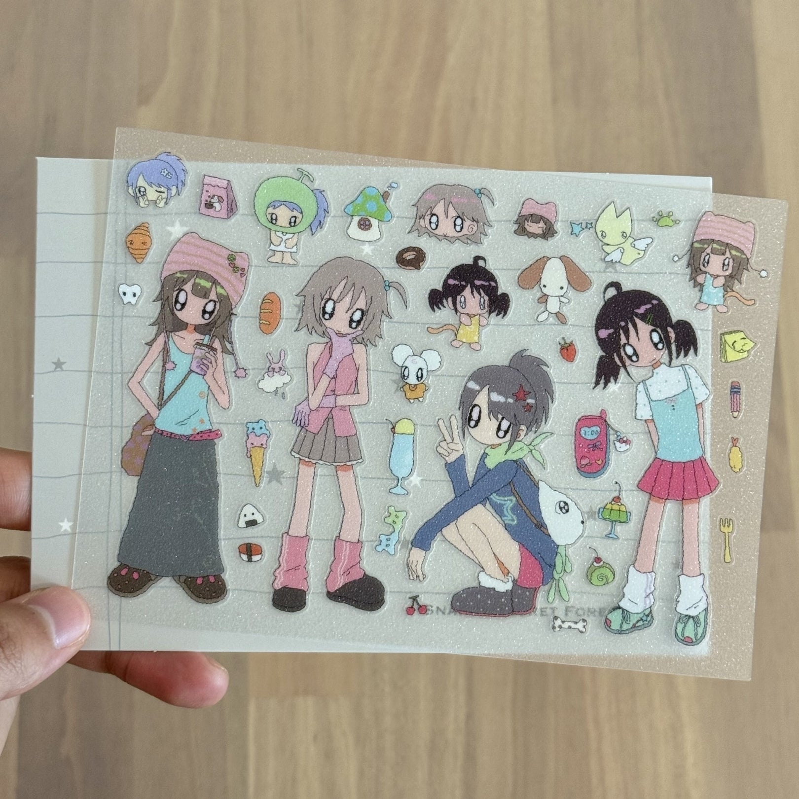 SNAIL'S SECRET FOREST - PISTACHIO SUMMER STICKER SHEET