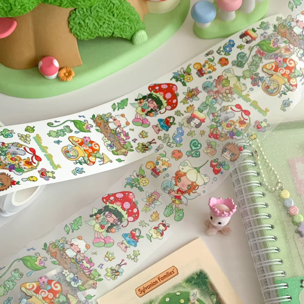 SUNONEBIRD - WONDER FOREST STICKER ROLL SAMPLE CUTOUT