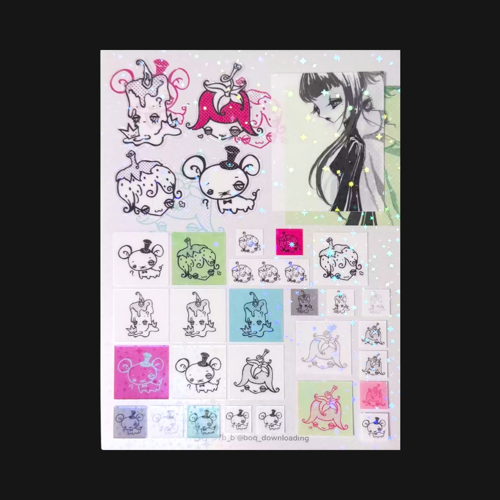 BOQ - GARDEN STICKER SHEET