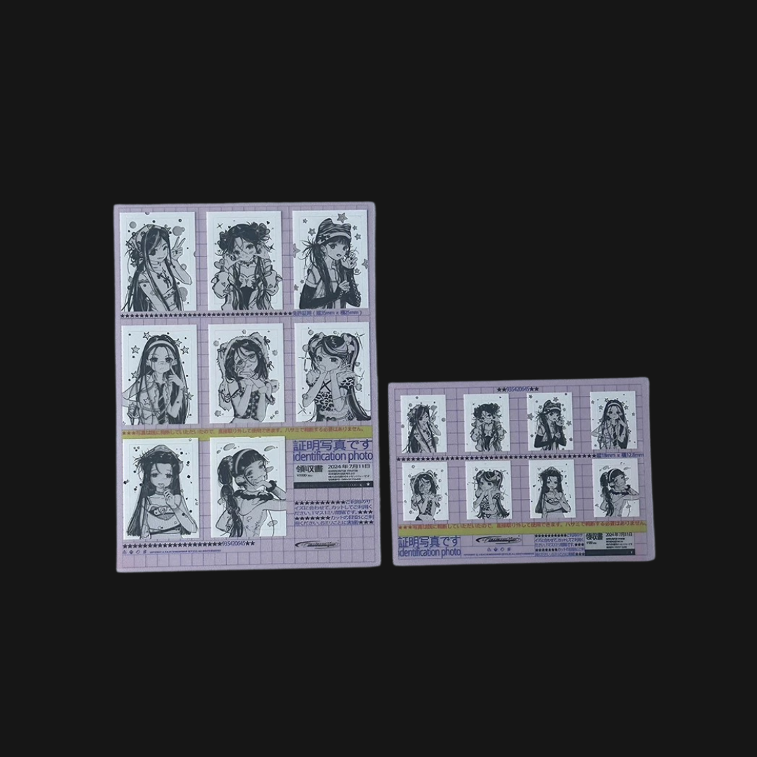 Galactic Messenger - ID Picture Sticker Sheet Set