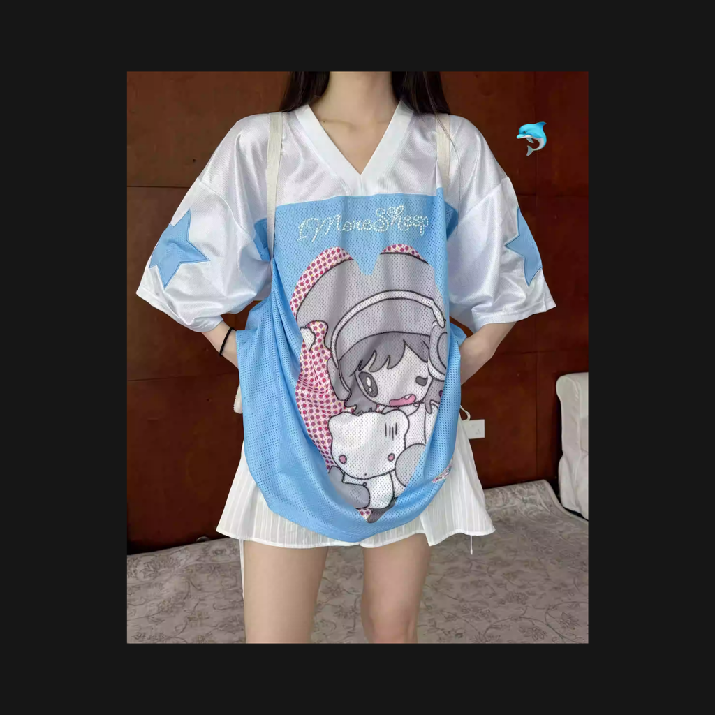 Sunonebird x 1moresheep - Pixel Love Hockey Jersey