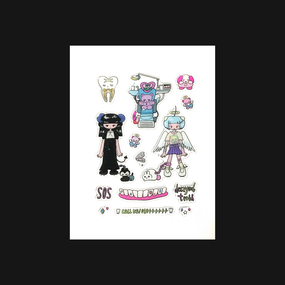 Sunonebird - SOS! Dental Hospital Sticker Sheet