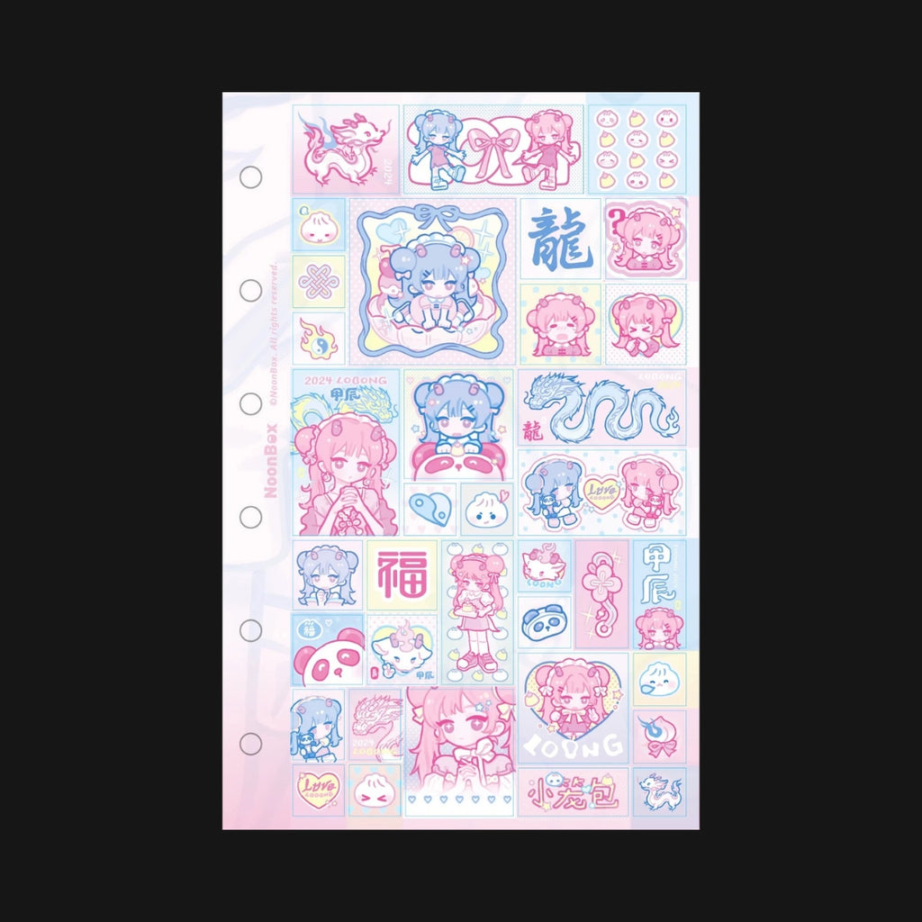 NOONBOX - DRAGON GIRL STICKER SHEET