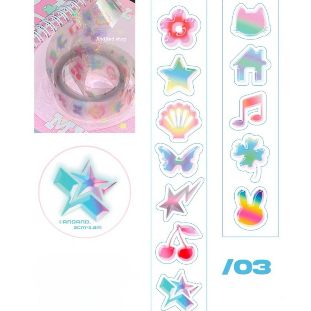 AndAnd. - Star Shine Y2K Sticker Roll