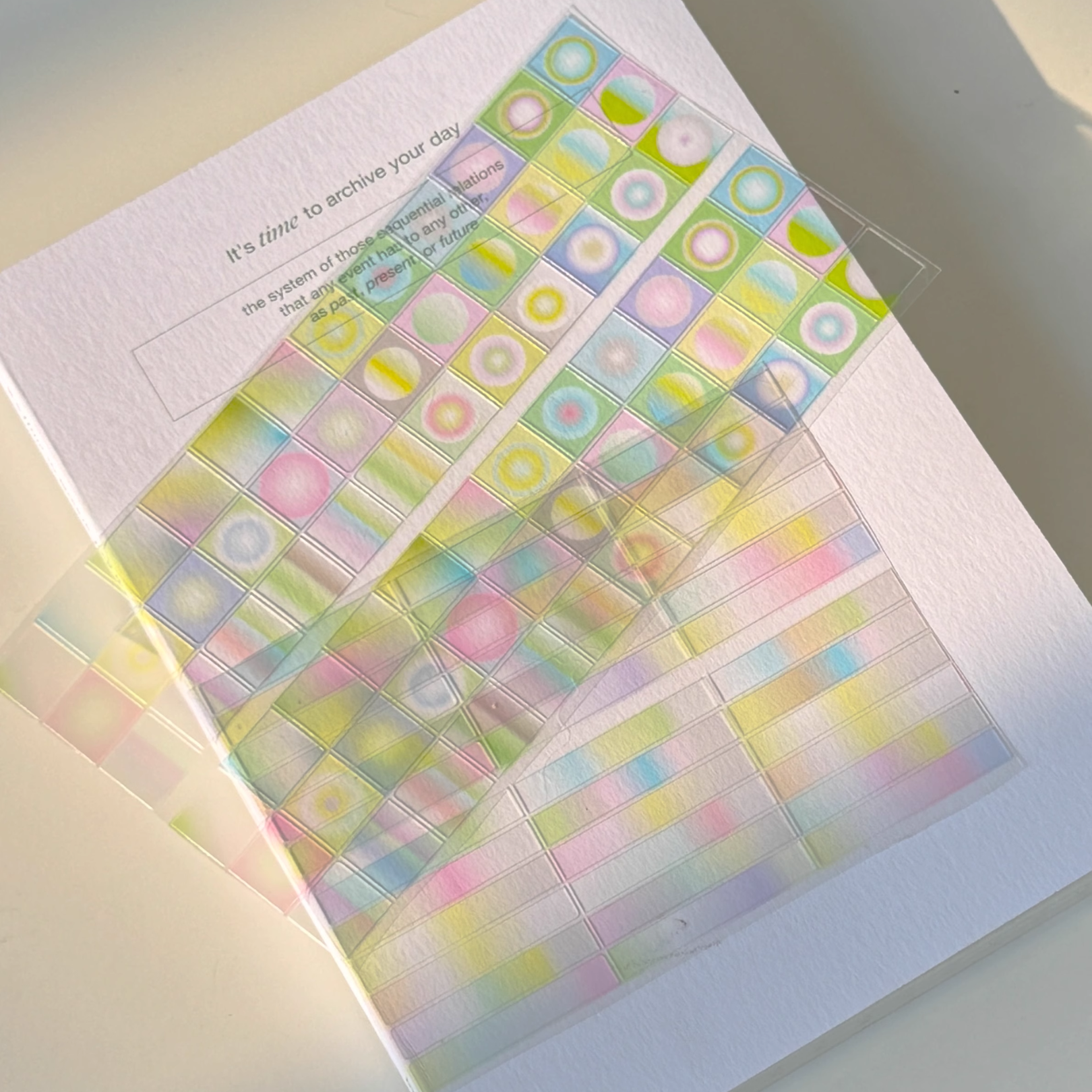 Picnic Museum - Gradient Grid Sticker Roll
