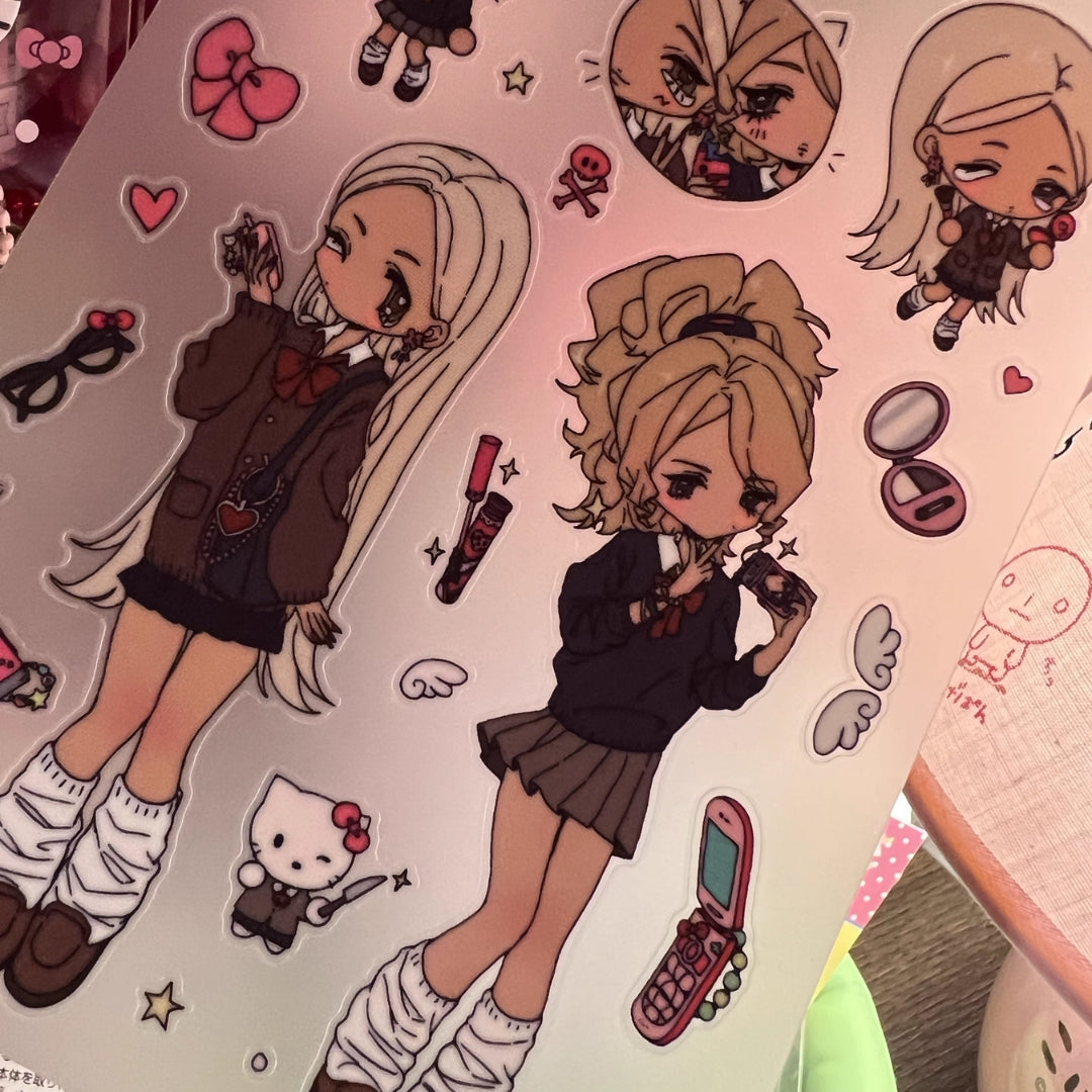 YAO - Shibuya Girl Sticker Sheet