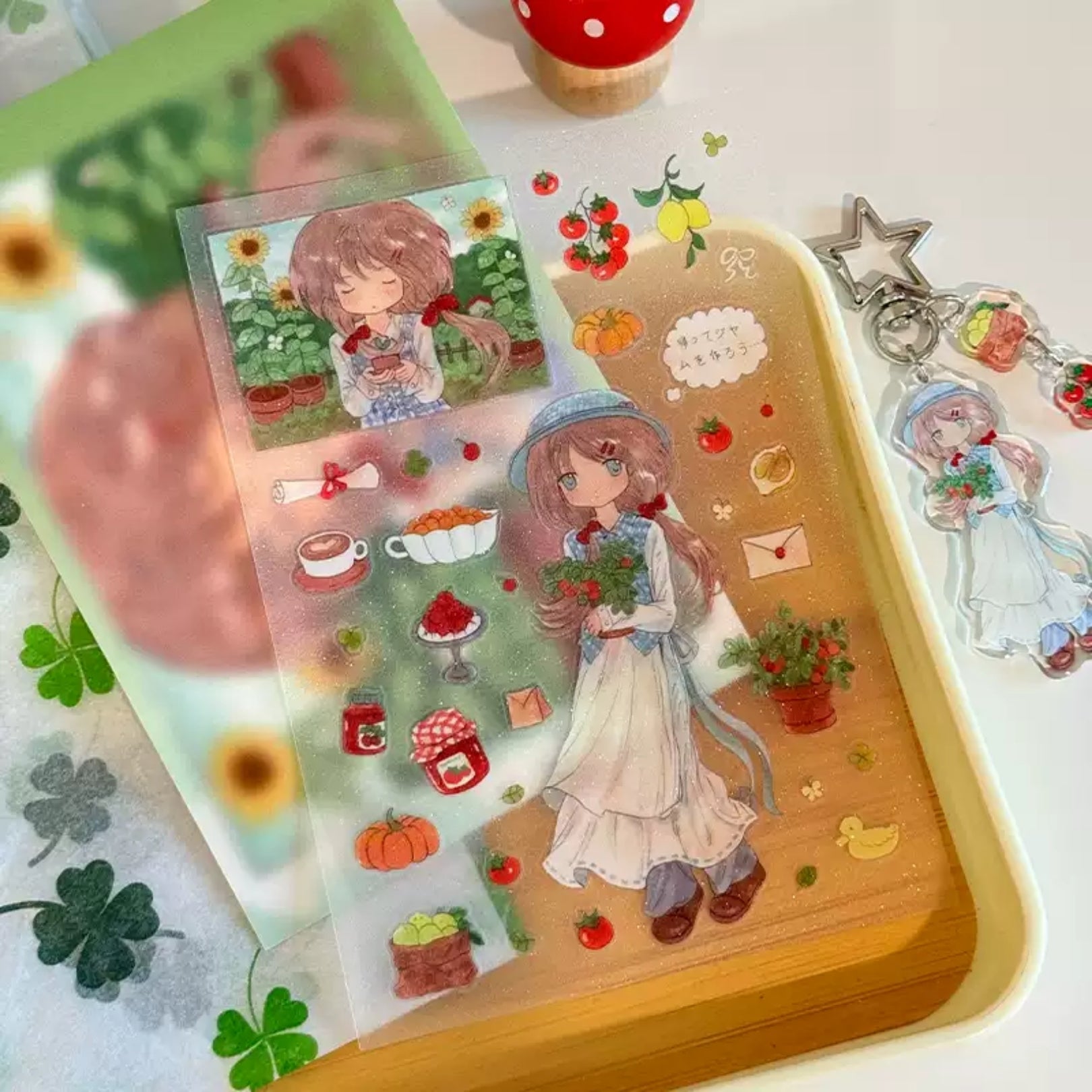 LIGHTED SNOW - TOMATO JAM STICKER SHEET