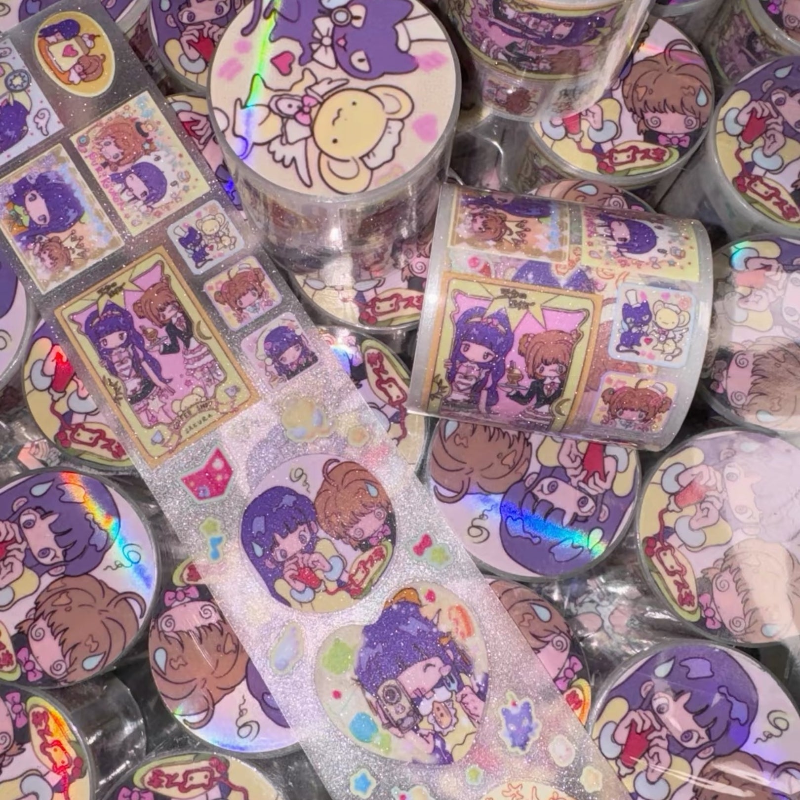 SUNONEBIRD X SWEETCOM - DREAM KISSATEN STICKER ROLL BROWN