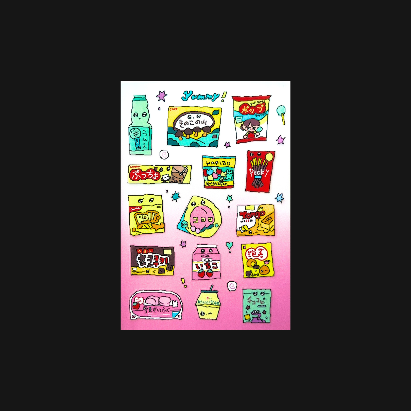 YAO x Creamhoney - Snack Story Sticker Sheet