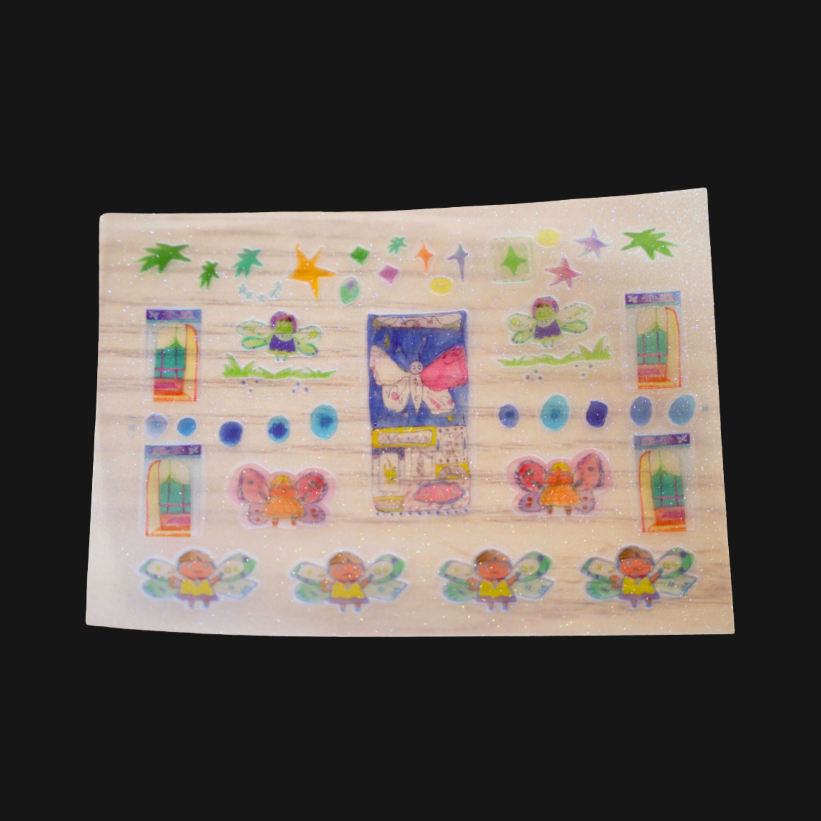 SANBENGZI - ILLUSORY BLUE STICKER SHEET