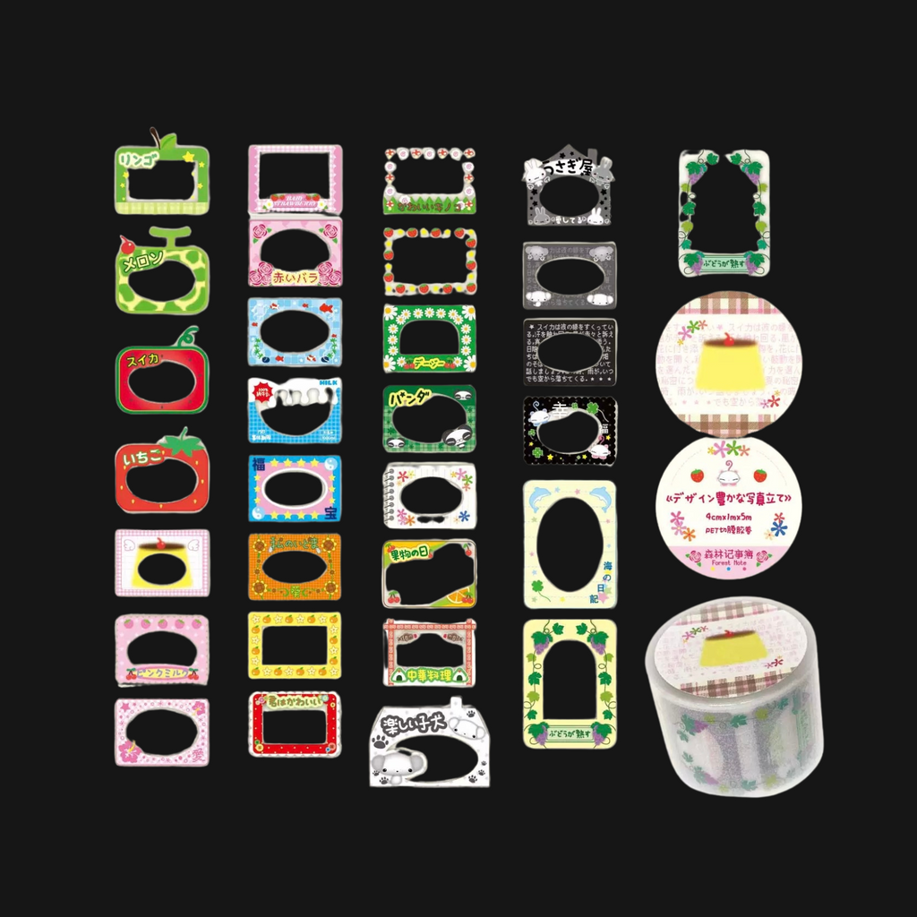 Forest Note - Multi Flavor Frame Sticker Roll