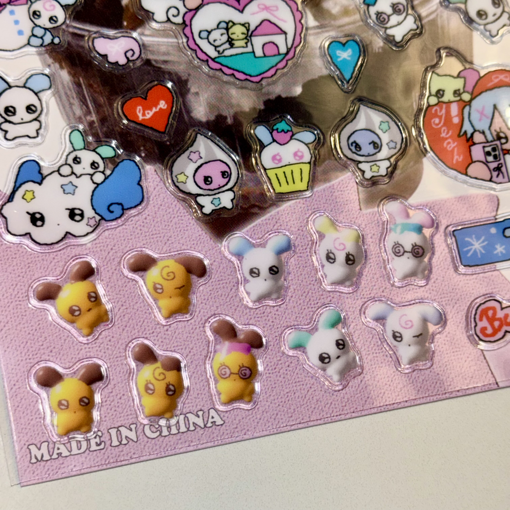 CREAMHONEY X ONIONION - BUNNY LOVE STICKER SHEET