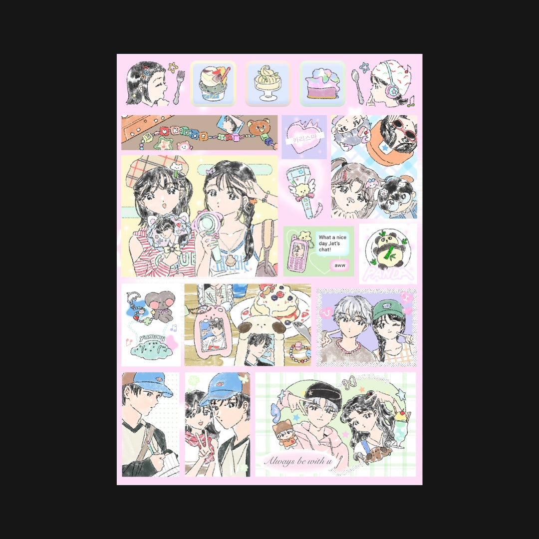 Xu Yoyo - Star Chasing Diary Sticker Sheet