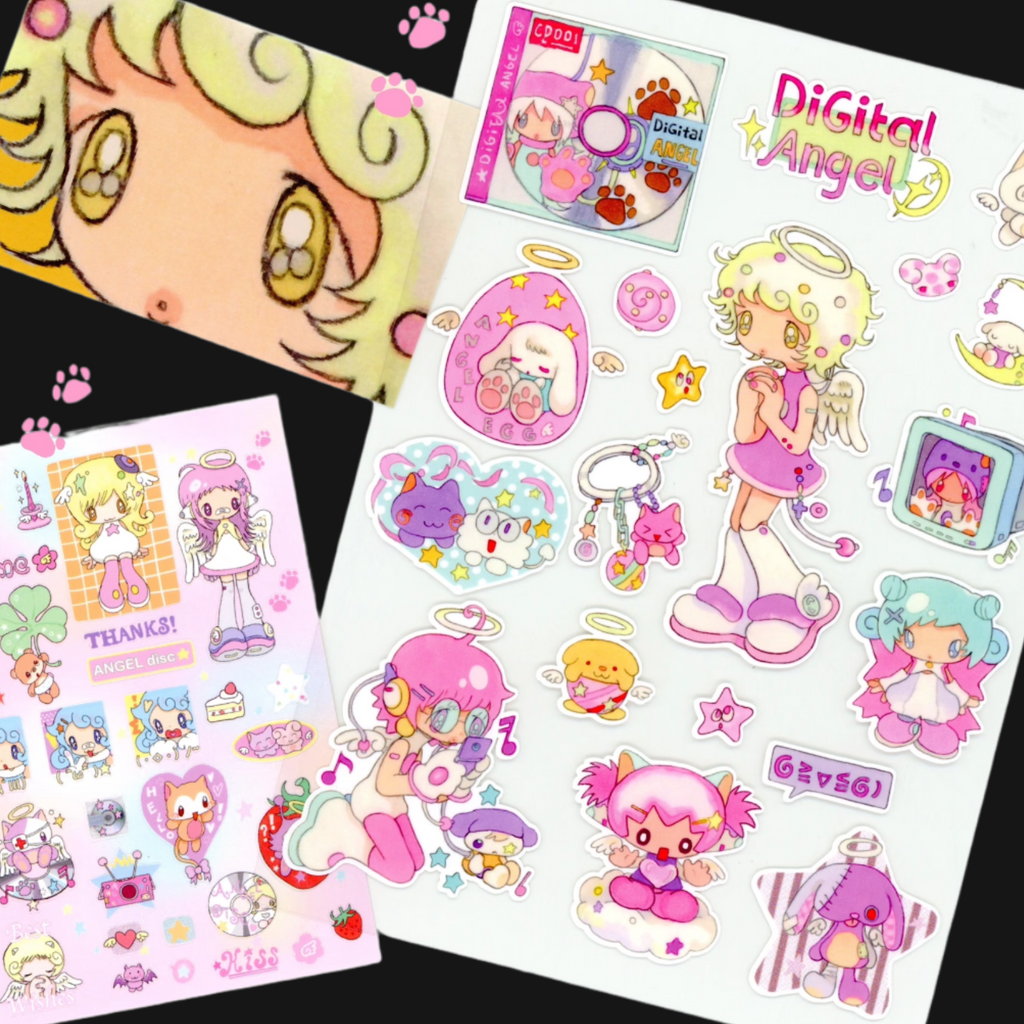 Oliwa x Sweetcom - Digital Angel Sticker Sheet