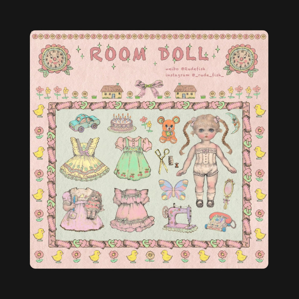 RUDEFISH - ROOM DOLL STICKER SHEET