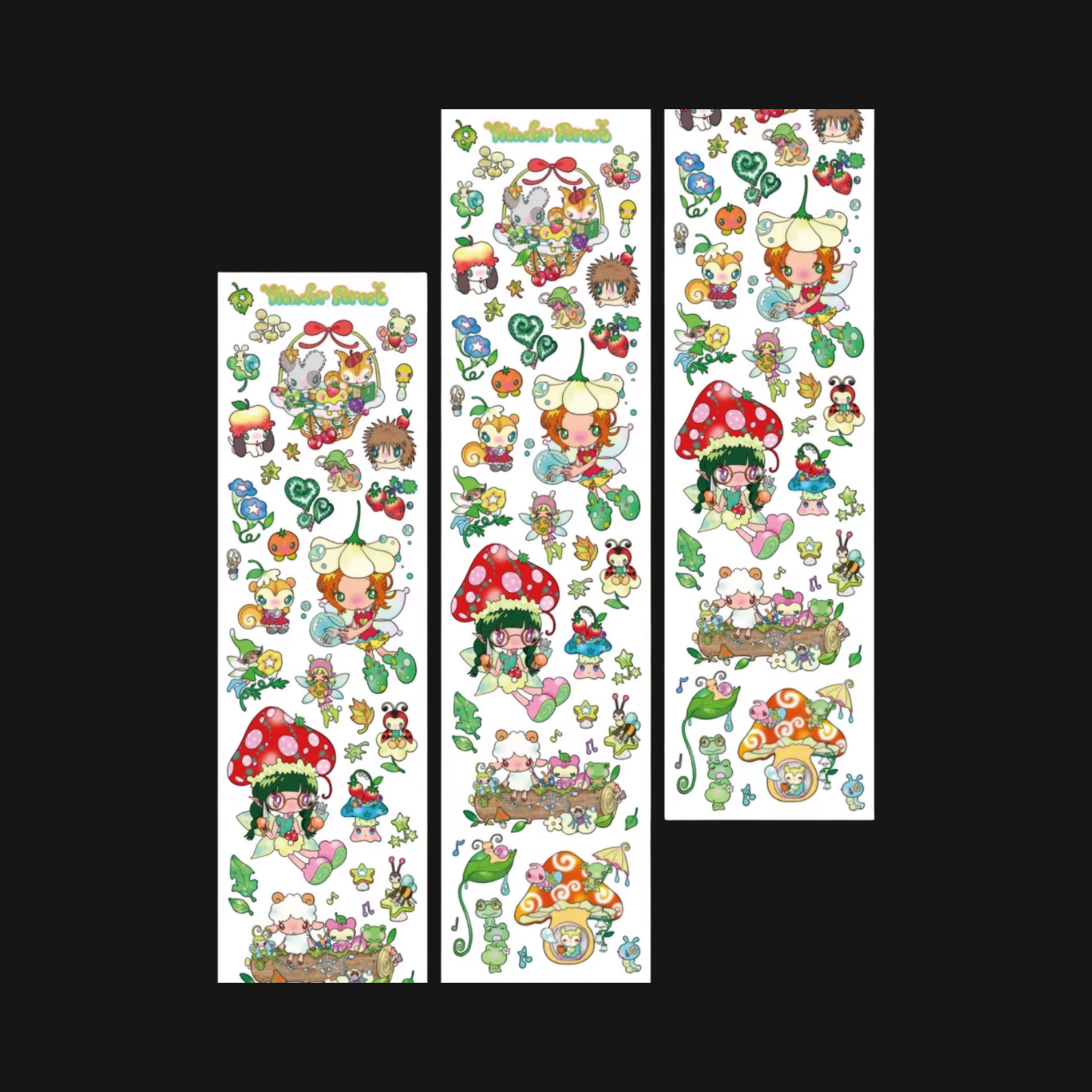 SUNONEBIRD - WONDER FOREST STICKER ROLL SAMPLE CUTOUT