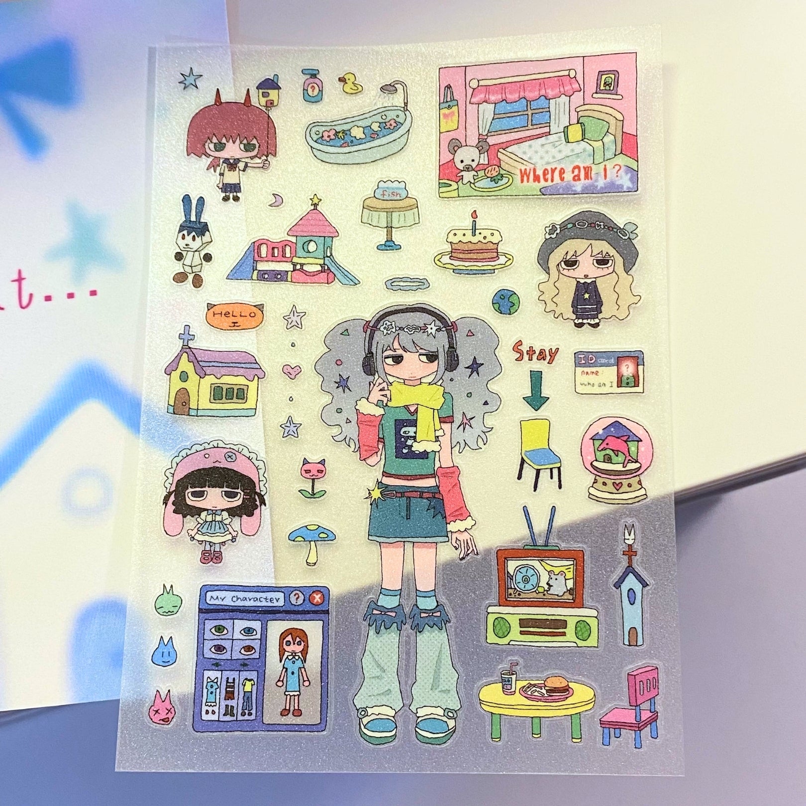 ELEVATOR TO HELL - DREAMCORE STICKER SHEET