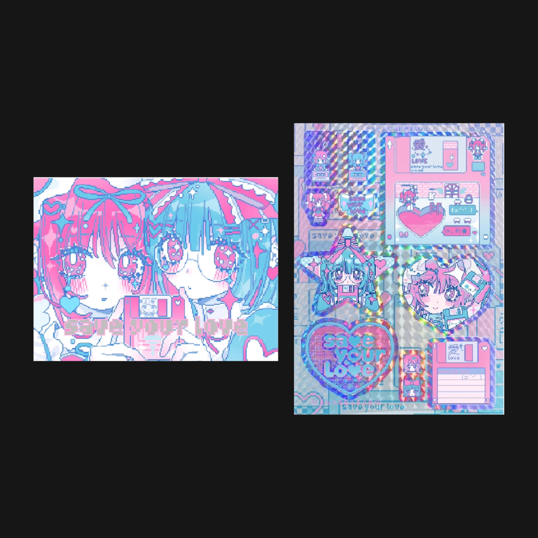ANARRATOR - Save Your Love Sticker & Postcard Set