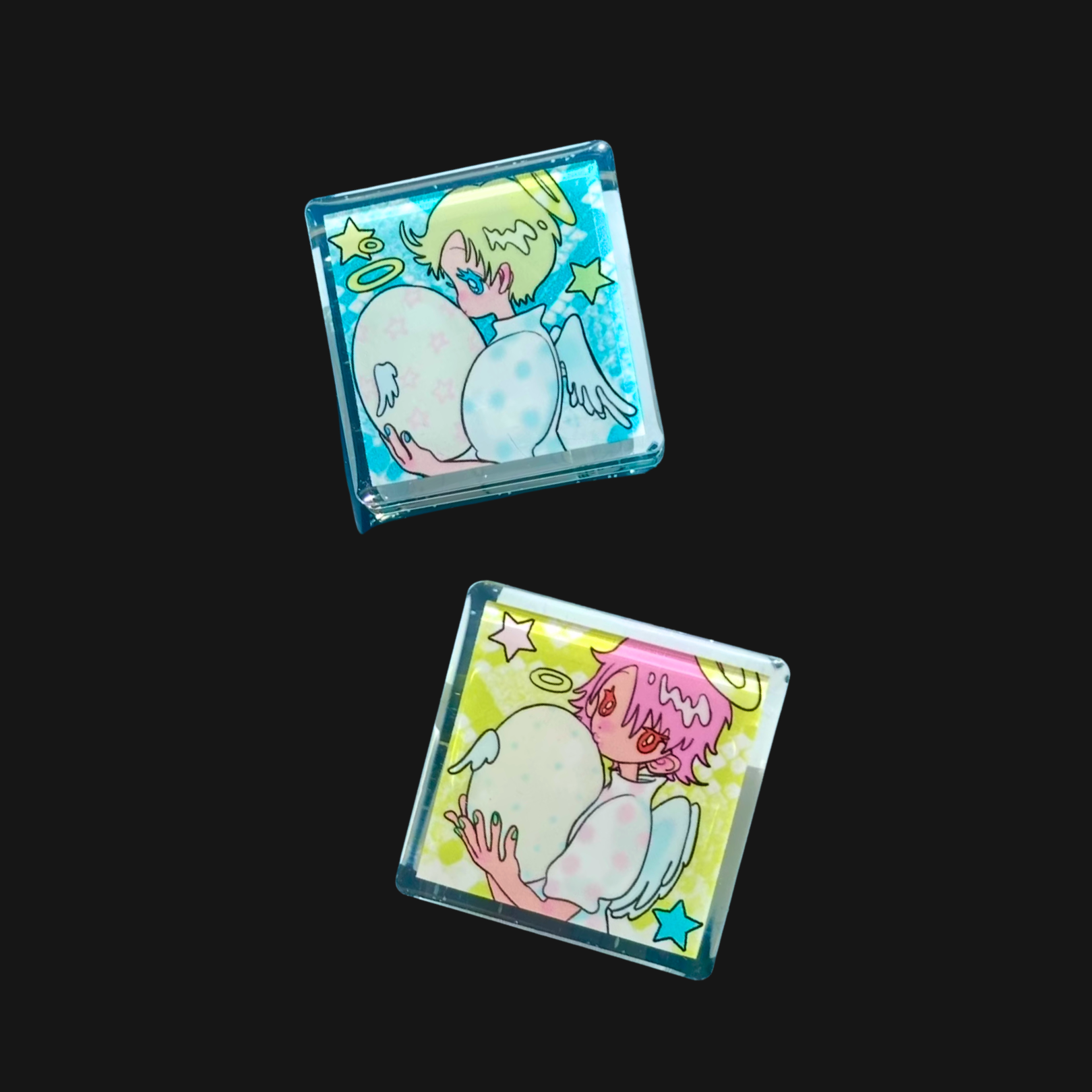 Sunonebird x Owl Moon - Angel Acrylic Clip
