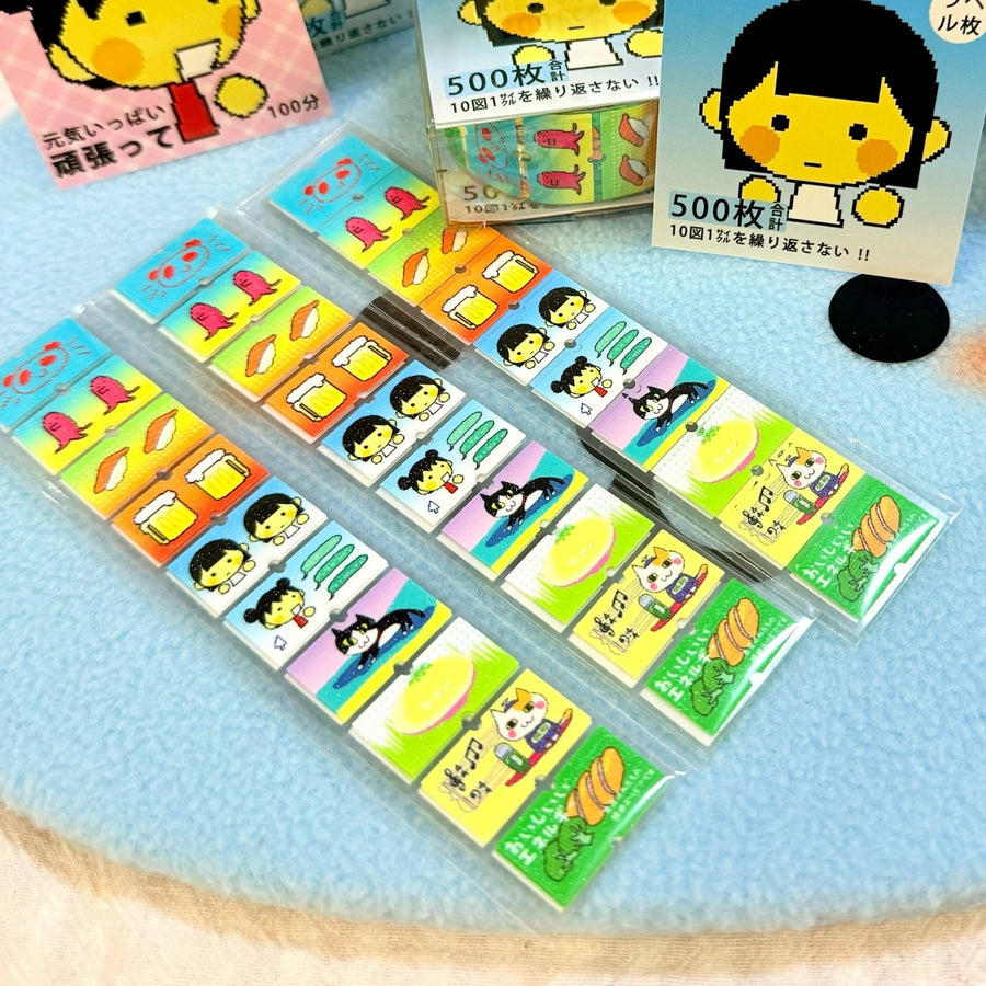 FLUFFY FLUFFY - LITTLE GIRL TAG STICKER ROLL