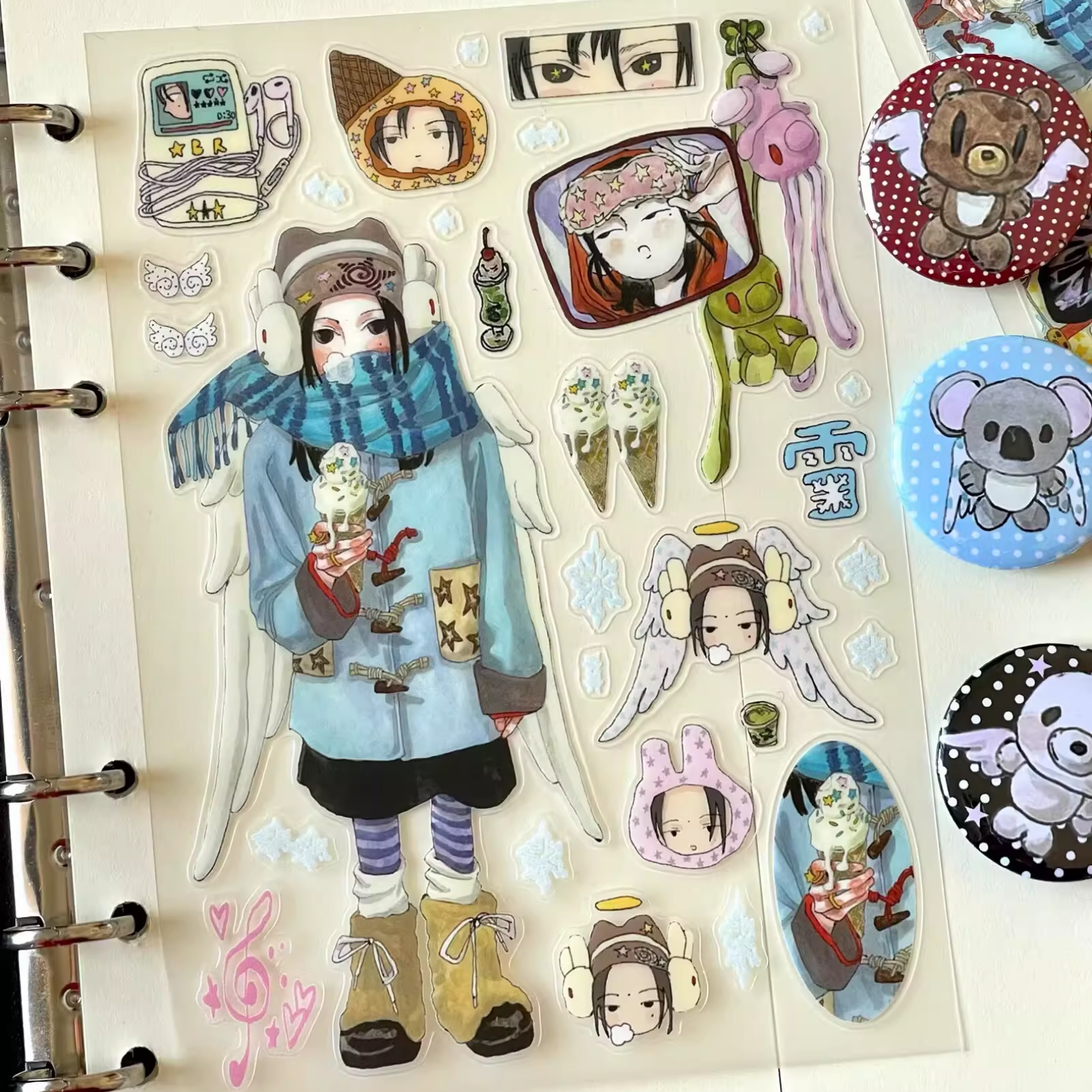 RUILIN ZHAO - WINTER ICE CREAM STICKER SHEET