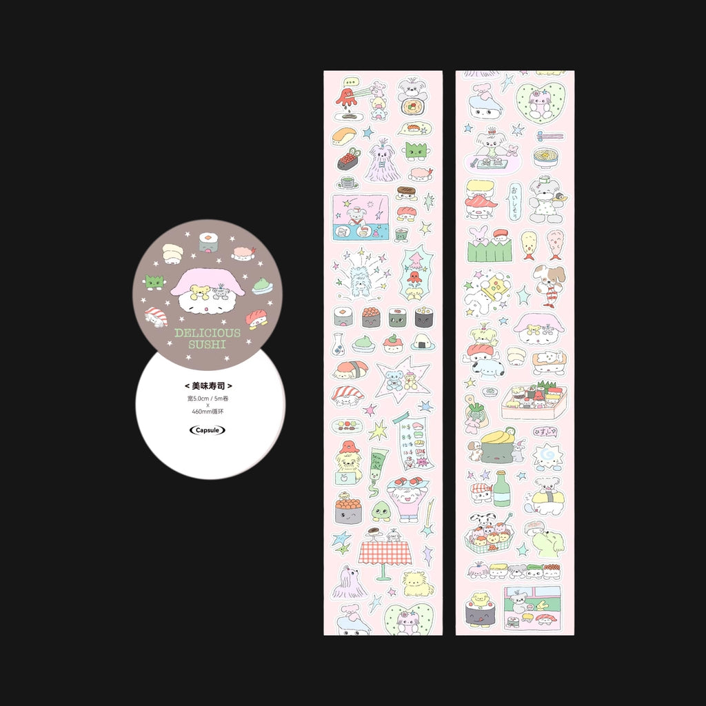 CAPSULE - YUMMY SUSHI STICKER ROLL