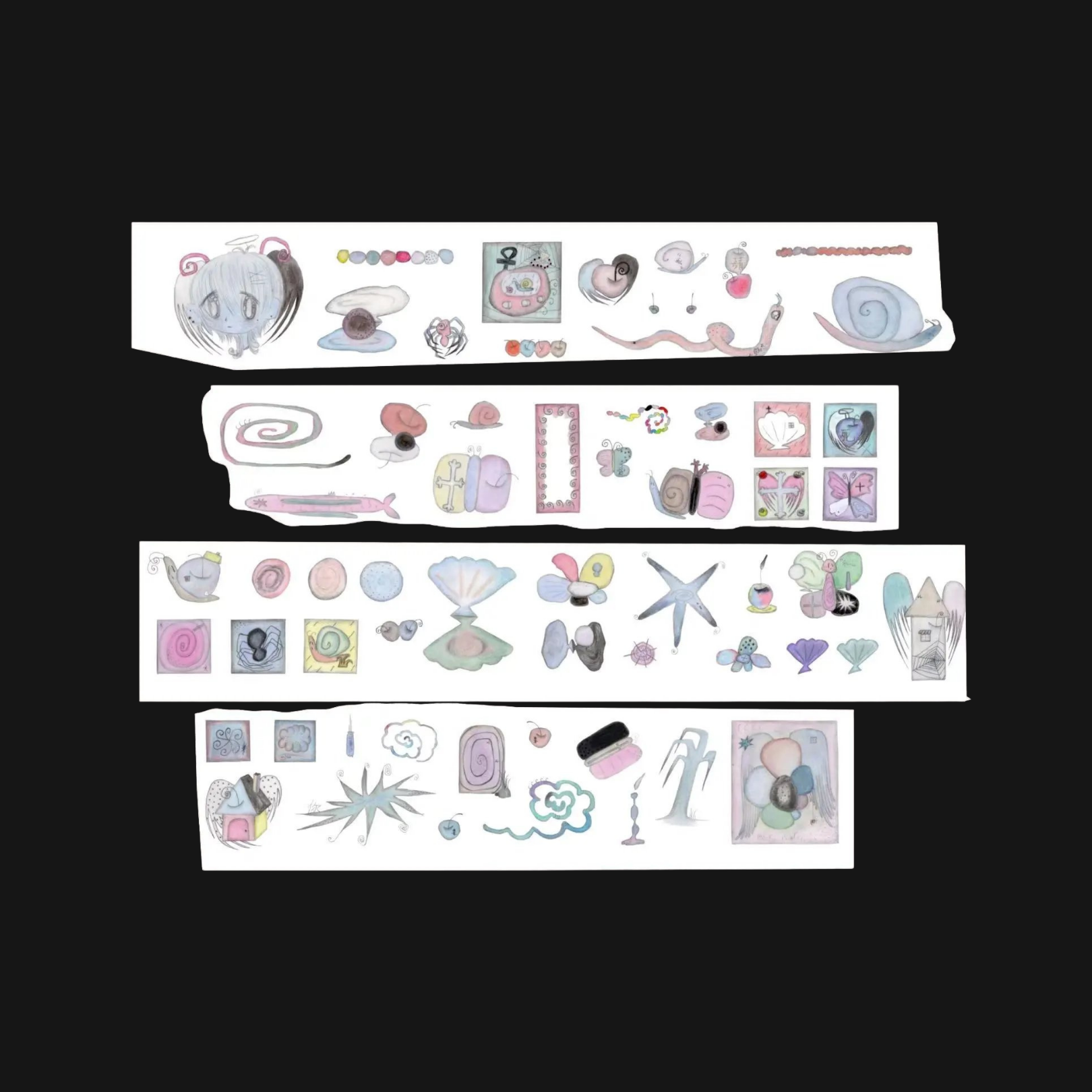LAZY VENUS SYNDROME - GRAINS OF GARDEN SAND STICKER ROLL