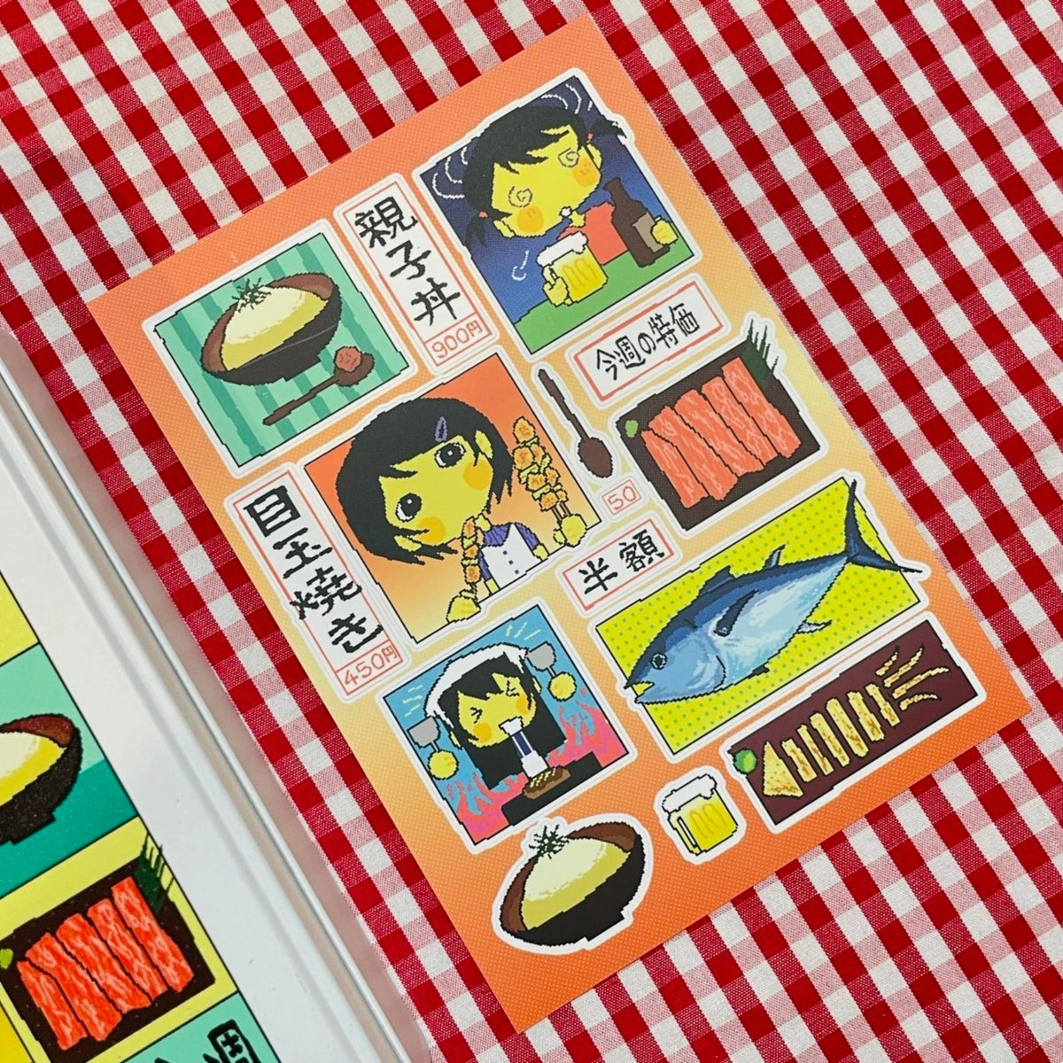 FLUFFY FLUFFY - BBQ GIRL STICKER SHEET