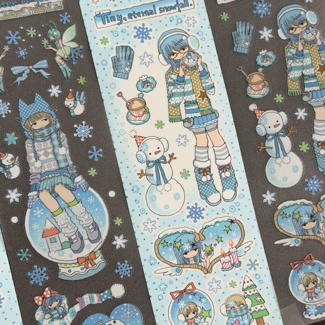 OOOCTOPUS - TINY TINY SNOW STICKER ROLL