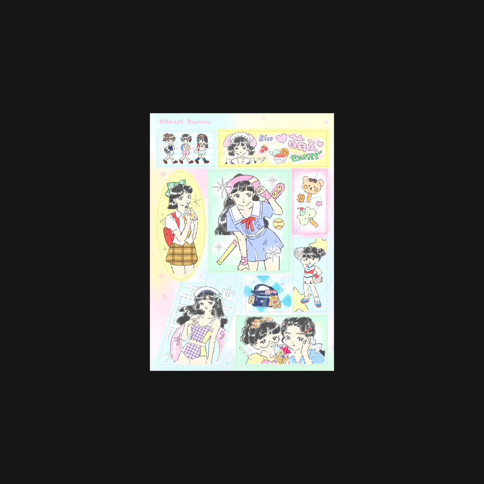 Xu Yoyo - Summer Uniform Girl Sticker Sheet