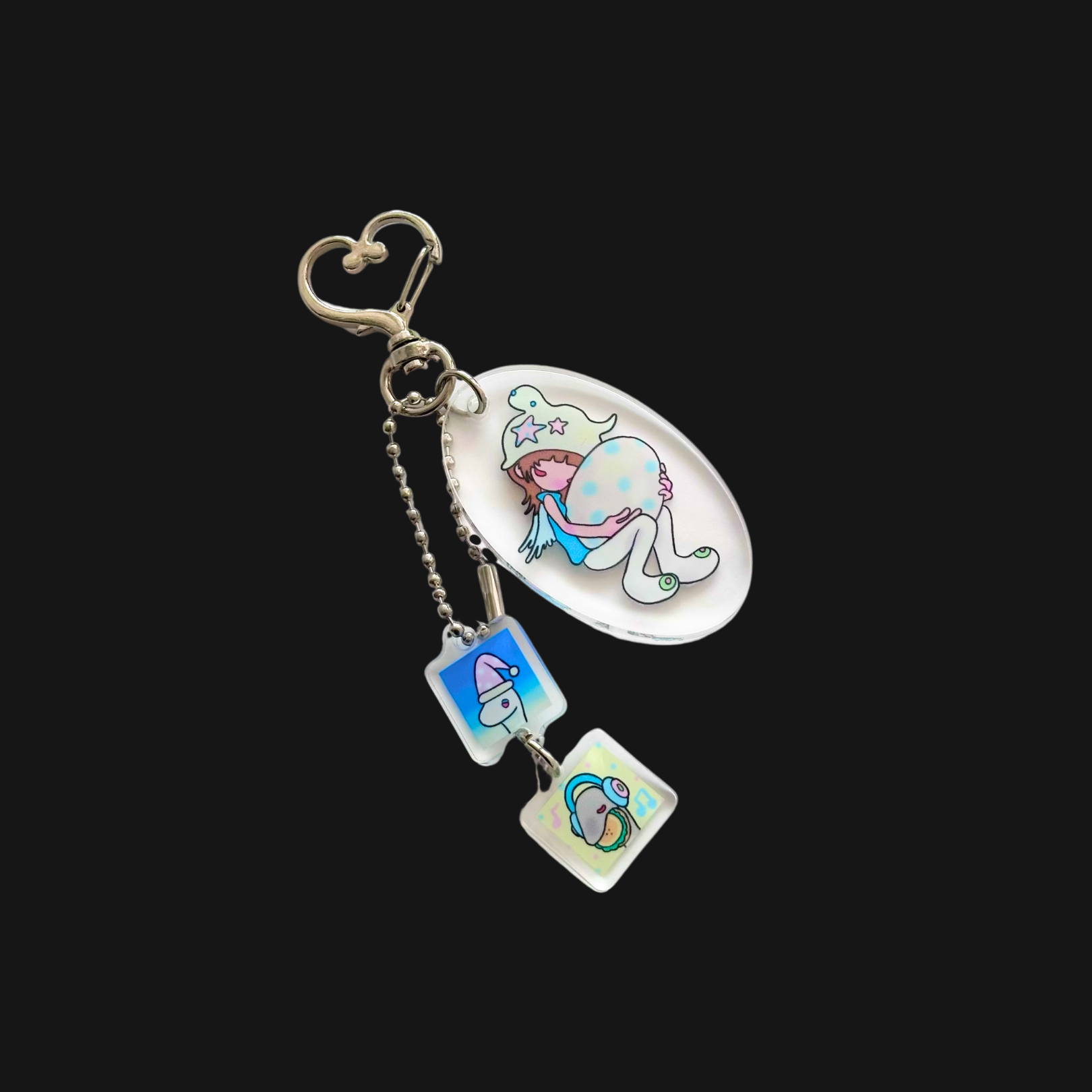 Sunonebird x Owl Moon - Snake Snake Keychain