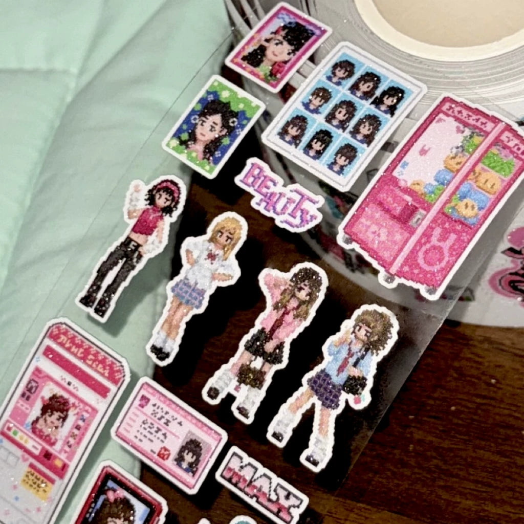 SOFT TISSUE - PINK MEMORY STICKER ROLL