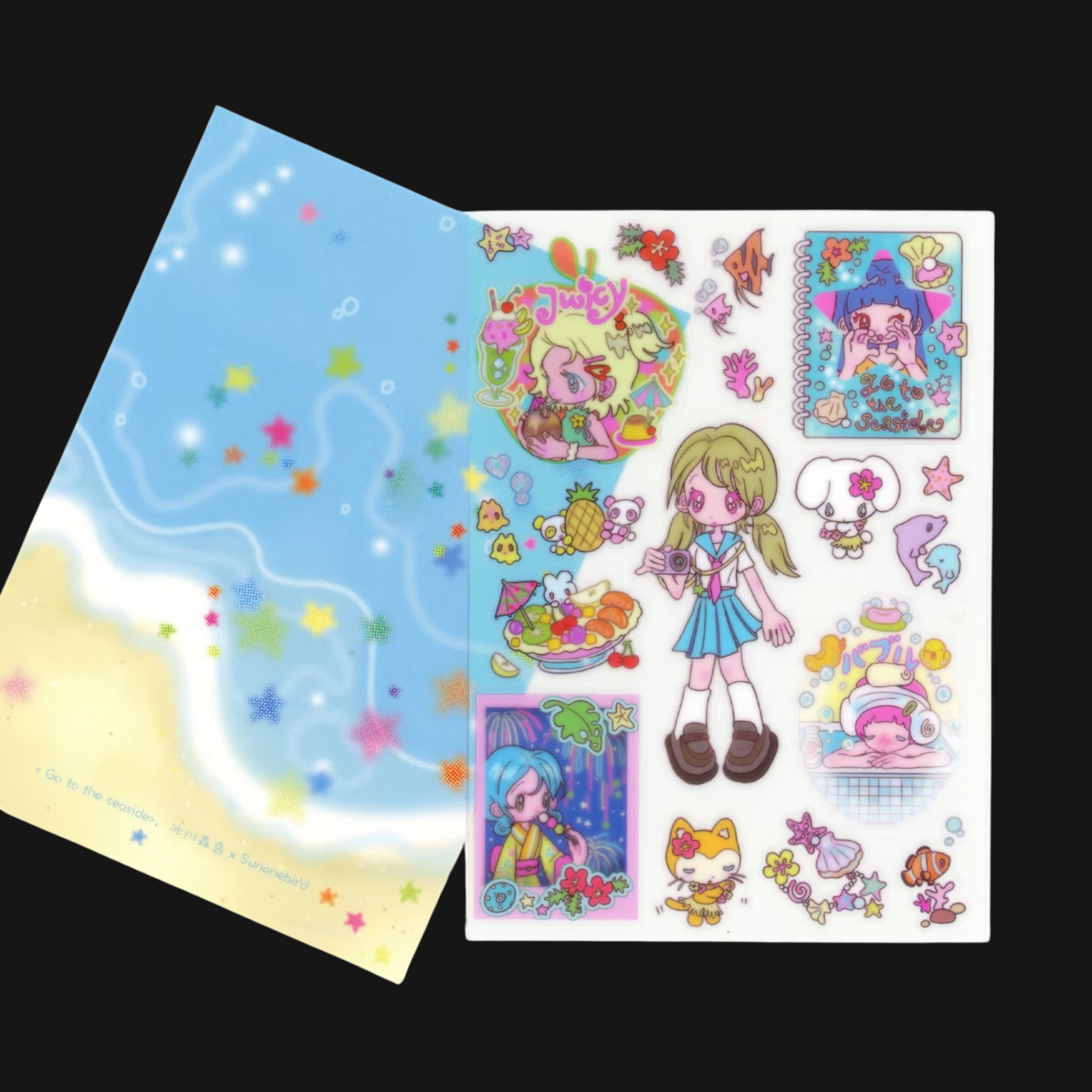 Sunonebird x Glacier - Go to the Seaside Sticker Sheet