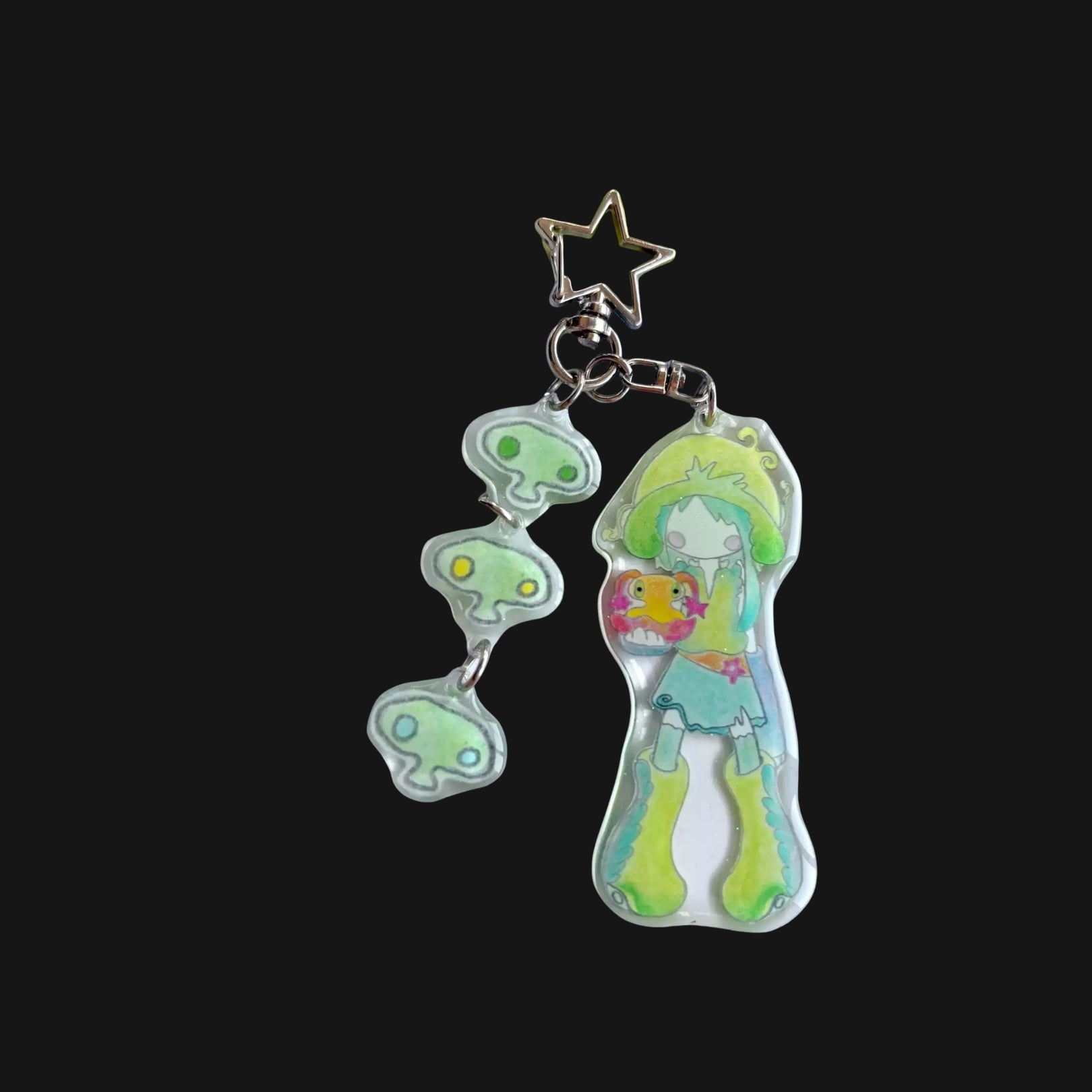 AGNELLO - LITTLE GREEN KEYCHAIN